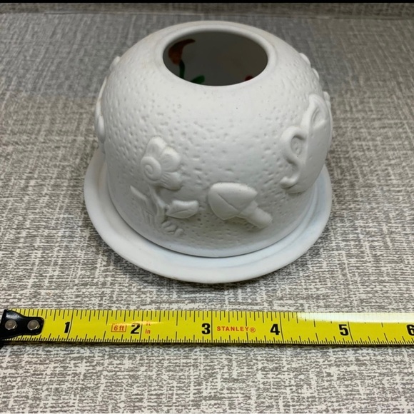 Vintage Dome Fairy Light Lithophane Porcelain Hand Painted - Picture 12 of 12